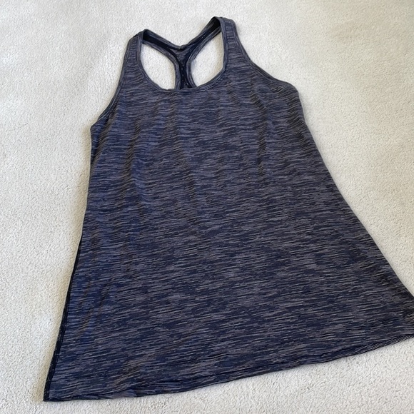 Lululemon Cool Racerback II Wee Are From Space Deep Coal Battleship Size 4 - Picture 2 of 10